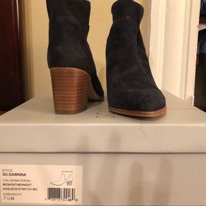 Booties in its original box worn twice